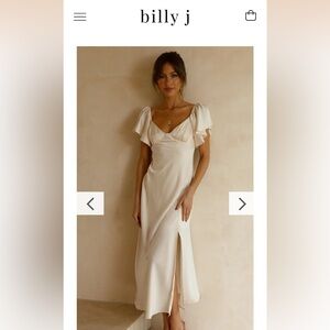 Billy J Louisa MIDI Dress in Ivory